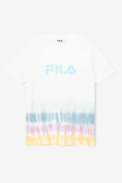 Fila Alivia Tie Dye Tee Majice Ženske Bela | Fila641UE