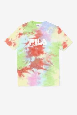 Fila Alivia Tie Dye Tee Majice Ženske Zelena / Bela / Rdeča | Fila230EN