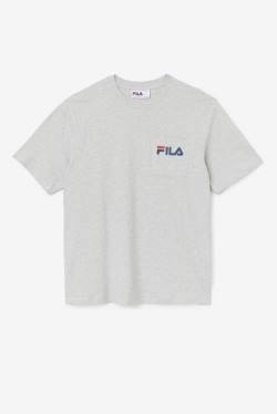 Fila Curtis Pocket Tee Majice Moški Svetloba Siva | Fila726RK