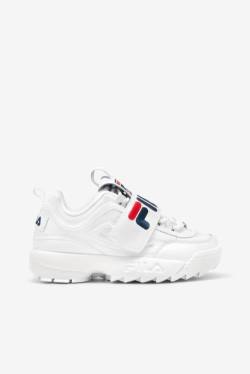 Fila Disruptor 2 Applique Superge Ženske Bela / Mornarica / Rdeča | Fila965TM