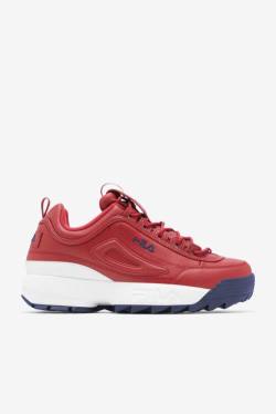 Fila Disruptor 2 Premium Superge Moški Rdeča / Mornarica / Rdeča | Fila271RJ