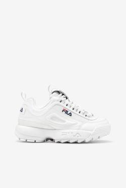 Fila Disruptor 2 Premium Superge Ženske Bela / Mornarica / Rdeča | Fila584OD