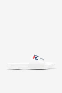 Fila Drifter Luxe Clear Natikači Ženske Bela / Mornarica / Rdeča | Fila680QO