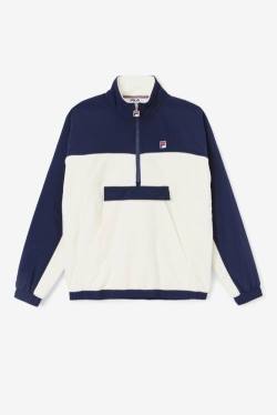 Fila Erick 1/2 Zip Pullover Pulover Moški Bela / Mornarica | Fila247BO