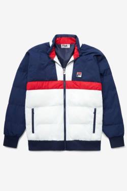 Fila Fausto Ski Jakne Moški Mornarica / Rdeča / Bela | Fila603DV