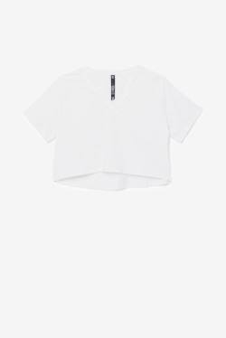 Fila Fi-lux High-low Crop Top Majice Ženske Bela | Fila198HM