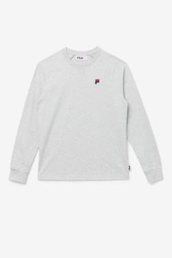 Fila Flynn Long Sleeve Tee Majice Moški Svetloba Siva | Fila375KW