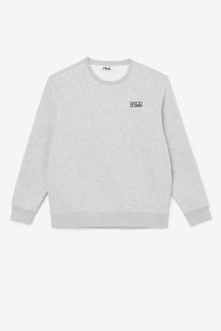 Fila Garran Crew Pulover Moški Siva / Bela | Fila416VR