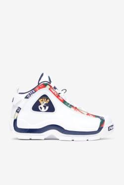 Fila Grant Hill 2 Patchwork Superge Moški Bela / Mornarica / Rdeča | Fila601SD