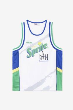 Fila Grant Hill X Sprite Tank Majice Ženske Bela / Modra | Fila401AN