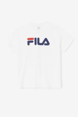 Fila Logo Tee Majice Moški Bela / Mornarica / Rdeča | Fila490BZ