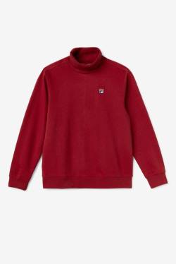 Fila Noah Fleece Turtleneck Pulover Moški Rdeča | Fila593PB