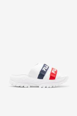 Fila Outdoor Natikači Ženske Bela / Mornarica / Rdeča | Fila728XI