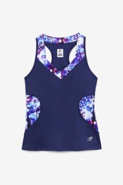 Fila Pickleball Halter Tank Tops Ženske Mornarica | Fila369SW