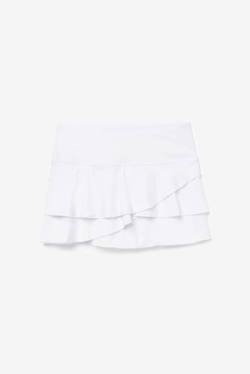 Fila Pickleball Tiered Printed Skort Krilo Ženske Bela | Fila485HT