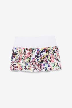 Fila Pickleball Tiered Printed Skort Krilo Ženske Večbarvni / Bela | Fila927OJ