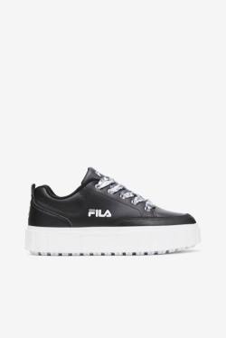 Fila Sandblast Low Satin Lace Superge Ženske Črna / Bela | Fila354HC