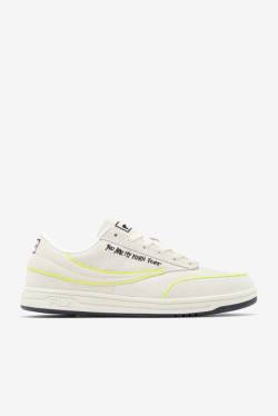 Fila Tennis 88 Premium X Msgm Tenis Copati Moški Bela / Črna / Rumena | Fila529YZ