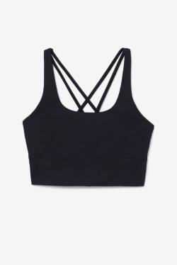 Fila Uplift Cross Back Bra Tops Ženske Črna | Fila172ID