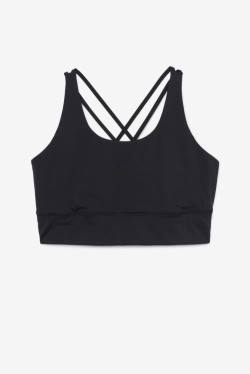 Fila Uplift Cross Back Bra Tops Ženske Črna | Fila324ZE