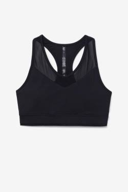 Fila Uplift Racerback Bra Tops Ženske Črna | Fila951FV