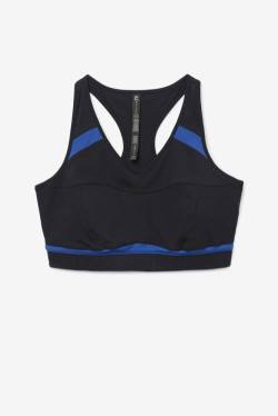 Fila Uplift Racerback Sports Bra Tops Ženske Črna / Mornarica | Fila036JV