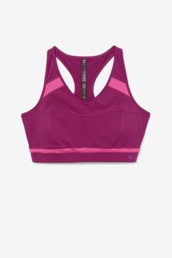 Fila Uplift Racerback Sports Bra Tops Ženske Vijolična / Svetloba Roza | Fila958AY