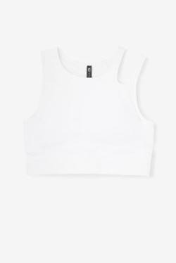 Fila Uplift Slice Crop Bra Tops Ženske Bela | Fila423FG