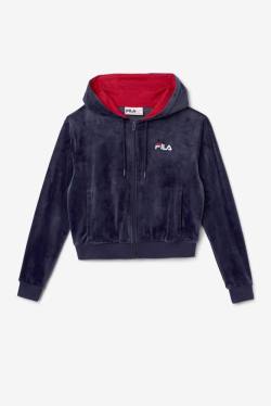 Fila Zura Velour Jakne Ženske Mornarica | Fila860KJ