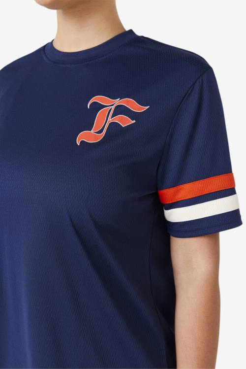 Fila Adelaide Jersey Majice Ženske Mornarica | Fila549VA