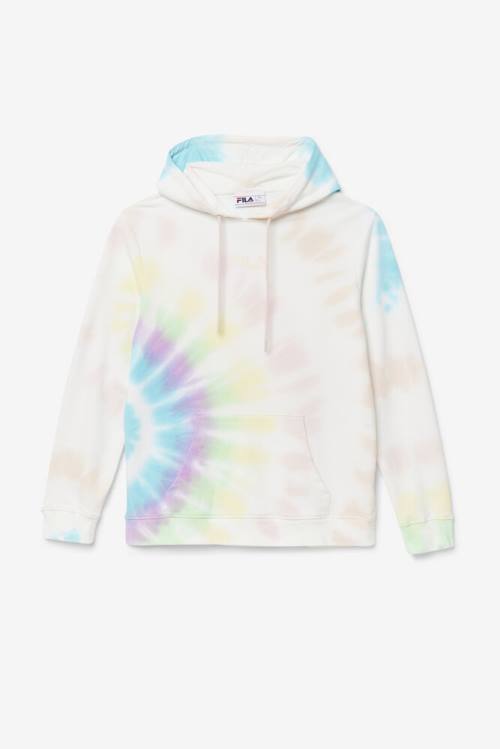 Fila Aerolynn Tie Dye Pulover s kapuco Ženske Kremna | Fila643YE