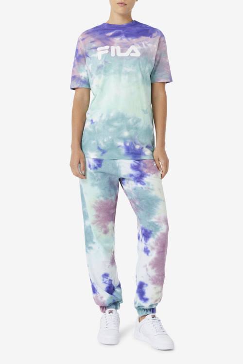 Fila Alivia Tie Dye Tee Majice Ženske Modra | Fila648FZ