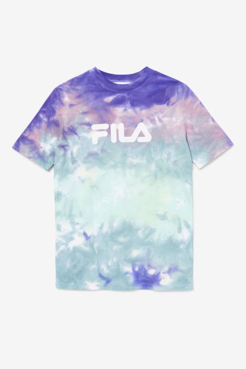 Fila Alivia Tie Dye Tee Majice Ženske Modra | Fila648FZ