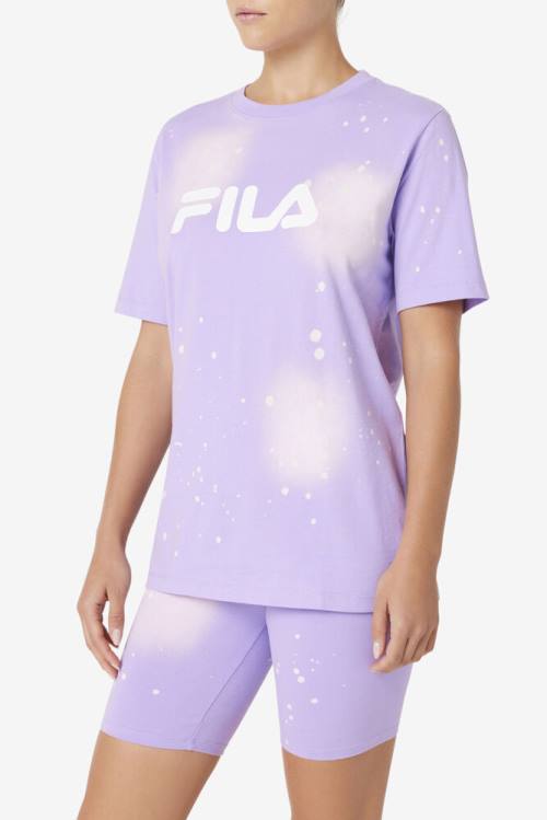 Fila Alivia Tie Dye Tee Majice Ženske Vijolična | Fila617RX