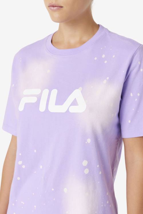 Fila Alivia Tie Dye Tee Majice Ženske Vijolična | Fila617RX