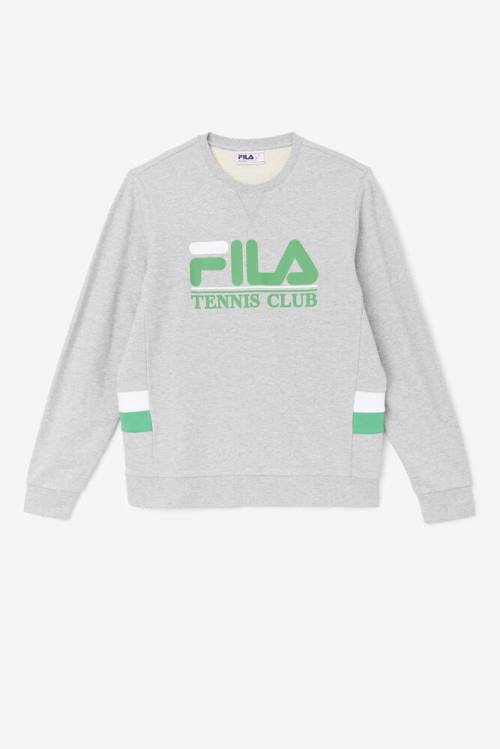 Fila Ameh Pulover Moški Svetloba Siva / Bela | Fila512GT