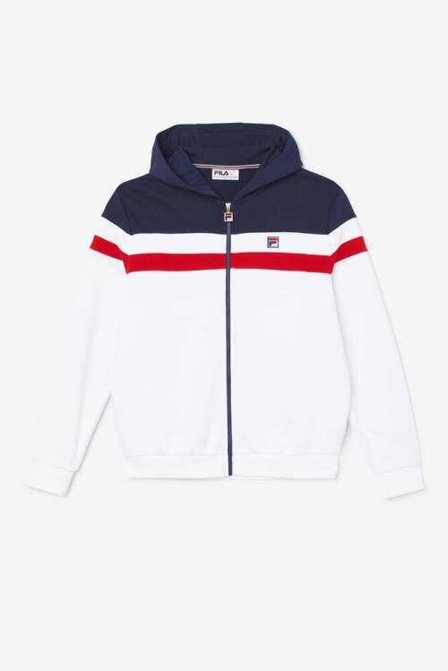 Fila Arlo Pulover s kapuco Moški Bela / Mornarica / Rdeča | Fila086PL