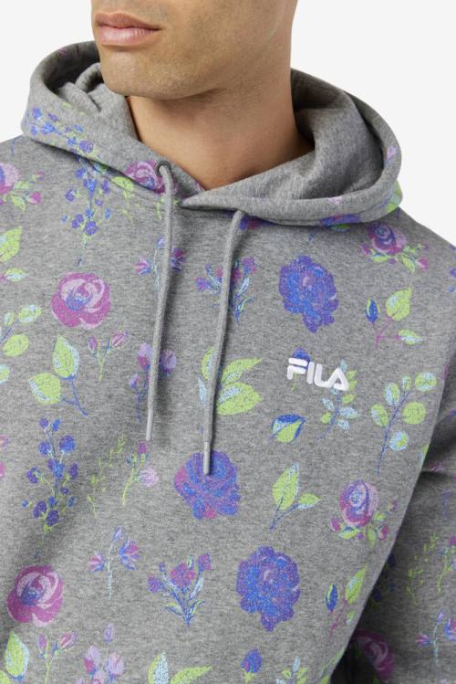 Fila Ashokane Pulover s kapuco Moški Siva | Fila742PL