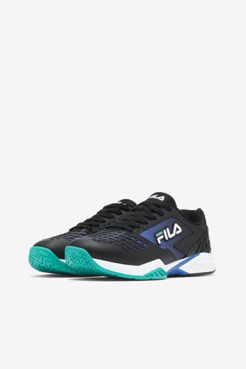 Fila Axilus 2 Energized Tenis Copati Ženske Črna / Modra / Turkizna | Fila654TB