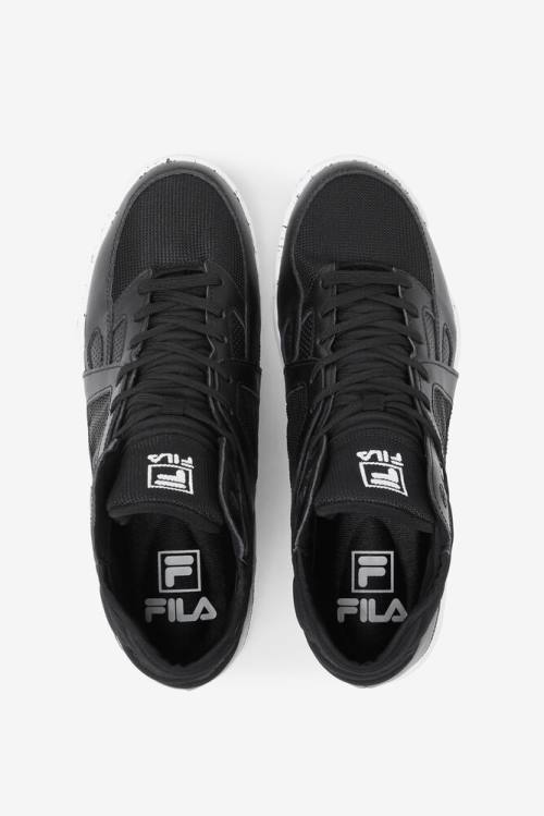 Fila Cage Mid Košarkaški Copati Moški Črna / Bela | Fila759NF