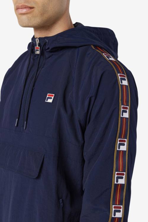 Fila Cameron 1/2 Zip Wind Jakne Moški Mornarica | Fila813NR