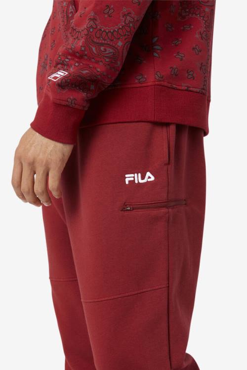 Fila Canadice Jogger Hlače Moški Rdeča | Fila642JW