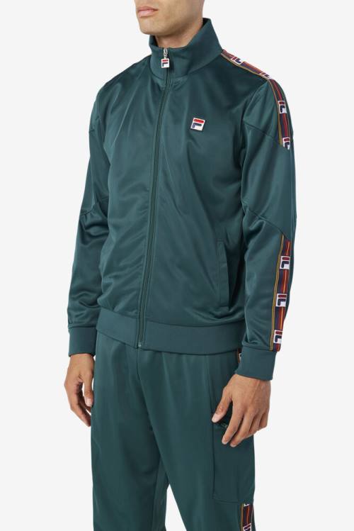 Fila Carson Track Jakne Moški Olivno Zelene | Fila046OL