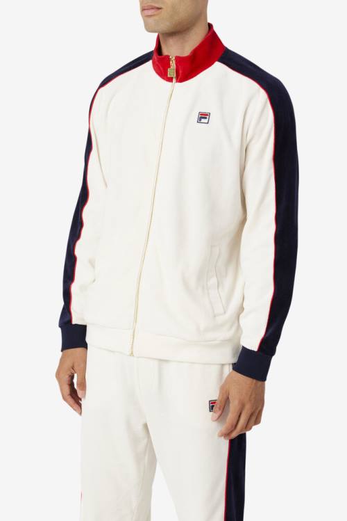 Fila Cima Velour Jakne Moški Rdeča / Mornarica | Fila283JU