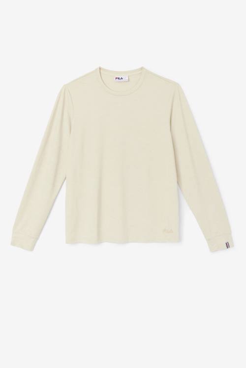 Fila Commuter Long Sleeve Tee Majice Moški Bela | Fila571DV