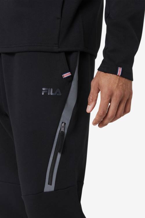 Fila Commuter Track Hlače Moški Črna | Fila635PB