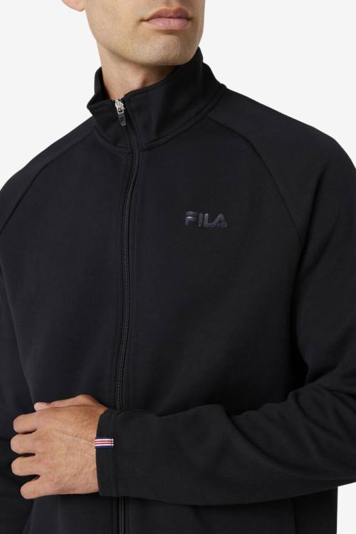 Fila Commuter Track Jakne Moški Črna | Fila726BK