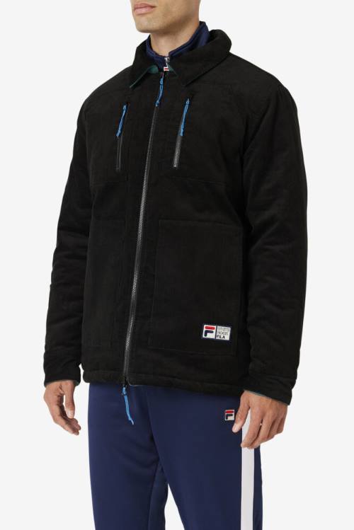 Fila Crank Reversible Jakne Moški Črna | Fila173NO