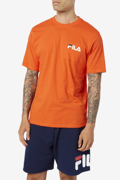 Fila Curtis Pocket Tee Majice Moški Črna | Fila953RU