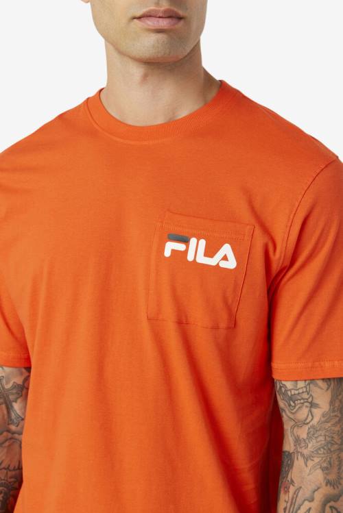 Fila Curtis Pocket Tee Majice Moški Črna | Fila953RU